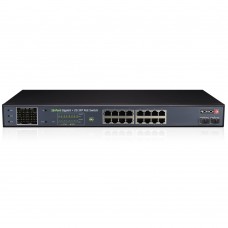 Некерований PoE-комутатор Provision-ISR PoES-16250GCL+2SFP з 16 портами PoE