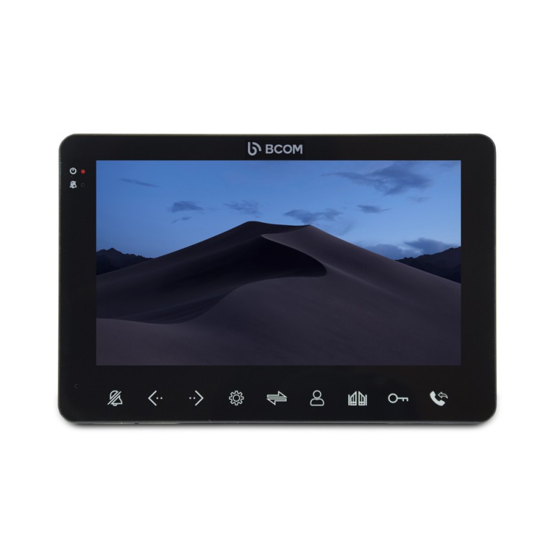 Комплект відеодомофона BCOM BD-780 Black Kit: відеодомофон 7" і відеопанель