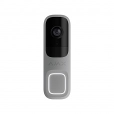 Відеодзвінок Ajax DoorBell grey з вбудованим штучним інтелектом, ІЧ-сенсором та керуванням у застосунках