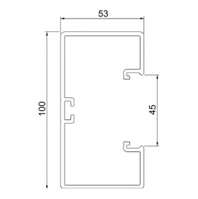 Кабельнй канал OBO Bettermann 100x53 мм Rapid 45 / ПВХ 6113000