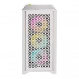 Корпус Corsair iCUE 4000D RGB AirFlow Tempered Glass White (CC-9011241-WW) без БЖ