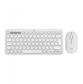 Комплект (клавіатура, миша) бездротовий Logitech Pebble 2 Combo White (920-012240)