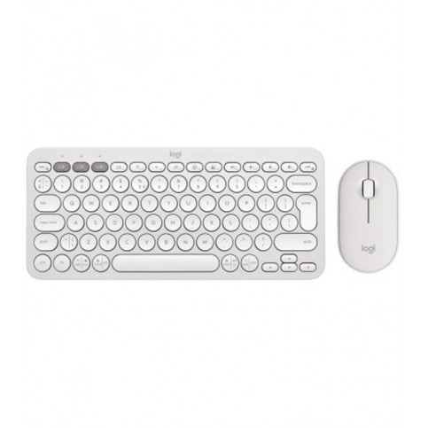 Комплект (клавіатура, миша) бездротовий Logitech Pebble 2 Combo White (920-012240)