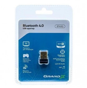 Bluetooth-адаптер Grand-X V4.0/4.1Master&Slave Low Energy LTE aptX (BT40G)