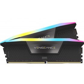 Модуль пам`ятi DDR5 2x16GB/7200 Corsair Vengeance RGB Black (CMH32GX5M2X7200C34)