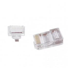 Конектор RJ 45 Cablexpert (LC-PTU-01/100) з сквозними отворами (100 шт/уп)