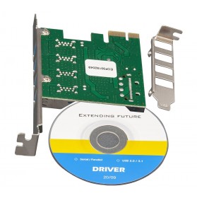 Контролер Frime VIA VL805 (ECF-PCIEtoUSB008.LP) PCI-E-4xUSB3.0