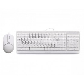 Комплект (клавіатура, мишка) A4Tech F1512 White USB