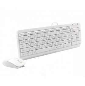 Комплект (клавіатура, мишка) A4Tech F1512 White USB