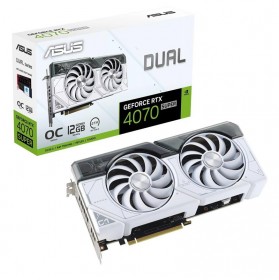 Відеокарта GF RTX 4070 Super 12GB GDDR6X Dual OC White Asus (DUAL-RTX4070S-O12G-WHITE)