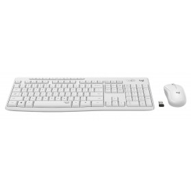 Комплект (клавiатура, миша) бездротовий Logitech MK295 Combo White USB (920-009824)