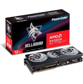 Відеокарта AMD Radeon RX 7700 XT 12GB GDDR6 Hellhound PowerColor (RX 7700 XT 12G-L/OC)