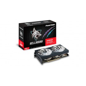 Відеокарта AMD Radeon RX 7600 XT 16GB GDDR6 Hellhound OC PowerColor (RX 7600 XT 16G-L/OC)