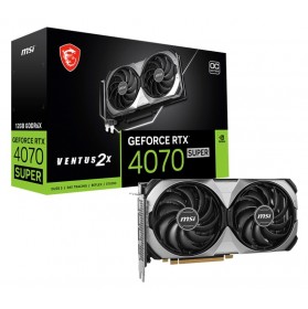 Відеокарта GF RTX 4070 Super 12GB GDDR6X Ventus 2X OC MSI (GeForce RTX 4070 SUPER 12G VENTUS 2X OC)