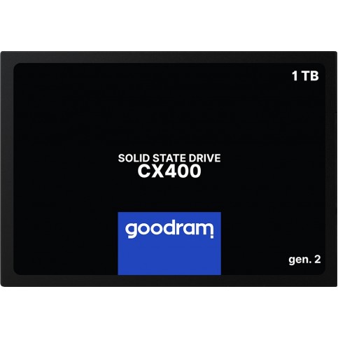 Накопичувач SSD 1ТB Goodram CX400 Gen.2 2.5" SATAIII 3D TLC (SSDPR-CX400-01T-G2)