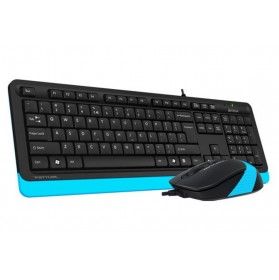 Комплект (клавіатура, миша) A4Tech F1010 Black/Blue USB