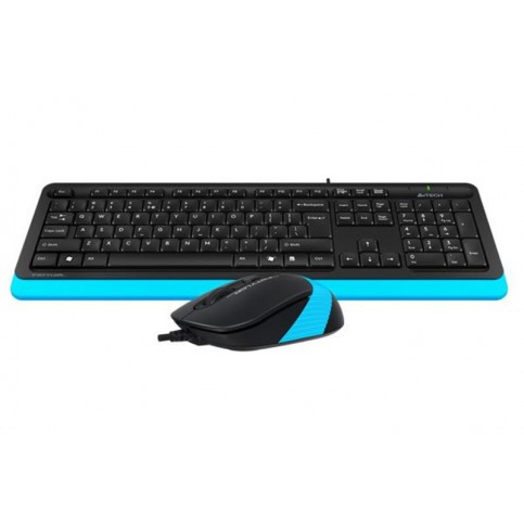 Комплект (клавіатура, миша) A4Tech F1010 Black/Blue USB