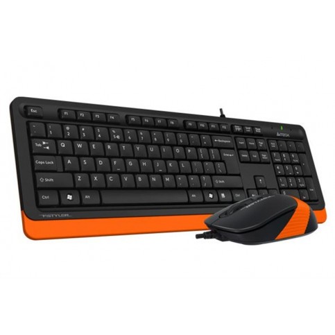 Комплект (клавіатура, мишка) A4Tech F1010 Black/Orange USB