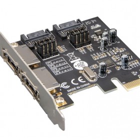 Контролер Frime ASM1061 (ECF-PCIEto2.2SATAIII.LP) PCI-E-2xеSATA+2xSATA III