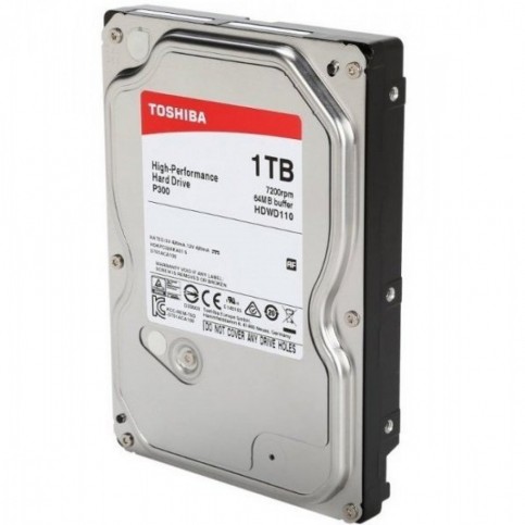 Накопичувач HDD SATA 1.0TB Toshiba P300 7200rpm 64MB (HDWD110UZSVA)