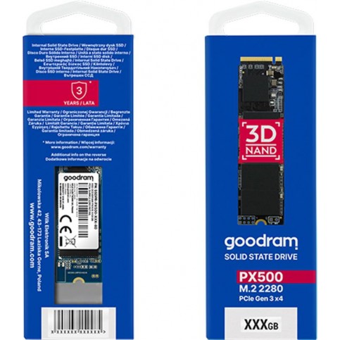 Накопичувач SSD 1TB GOODRAM PX500 M.2 2280 PCIe 3.0 x4 NVMe 3D TLC (SSDPR-PX500-01T-80-G2)