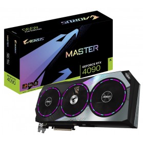 Відеокарта GF RTX 4090 24GB GDDR6X Aorus Master Gigabyte (GV-N4090AORUS M-24GD)