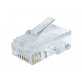 Конектор RJ 45 Cablexpert (LC-8P8C-002/100) 8P8C, з золоченими контактами (100 шт/уп)