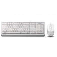 Комплект (клавіатура, мишка) A4Tech F1010 White USB