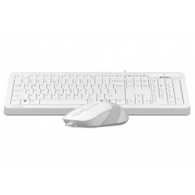 Комплект (клавіатура, мишка) A4Tech F1010 White USB