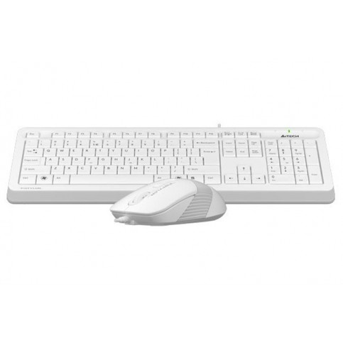 Комплект (клавіатура, мишка) A4Tech F1010 White USB