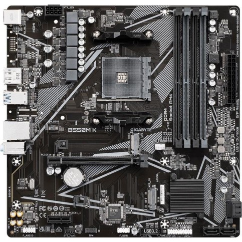 Материнська плата Gigabyte B550M K Socket AM4