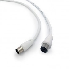 Кабель-подовжувач коаксіальний Cablexpert (CCV-515-W-3M) 75 Ом, White, 3 м