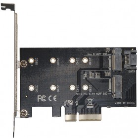 Контролер Frime (ECF-PCIEtoSSD001.LP) PCI-E-M.2 (B&M Key) NGFF