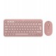 Комплект (клавіатура, миша) бездротовий Logitech Pebble 2 Combo Rose (920-012241)