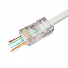 Конектор RJ 45 Cablexpert (LC-PTU-01/50) з сквозними отворами (50 шт/уп)