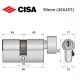 Циліндр CISA C2000 90T (45*45T) нікель матовий 5 ключів