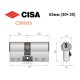 Циліндр CISA C3000S (модульний) 65 (30*35) нікель матовий