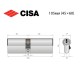 Цилиндр CISA ASIX P8 105 (45*60) никель матовый 3 ключа