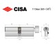 Цилиндр CISA C2000 110T (60*50T) никель матовый 5 ключей
