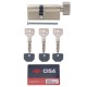 Цилиндр CISA ASIX P8 85T (50*35T) никель матовый 3 ключа