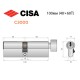 Цилиндр CISA C3000 100T (40*60T) никель матовый 3 ключа