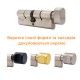 Цилиндр CISA C3000 100T (40*60T) никель матовый 3 ключа