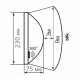 Светильник ERKA 1165D.i-PB с датчиком движения 26 W овальный прозрачный/белый Е27 IP 65