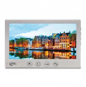 Комплект відеодомофона Light Vision: відеодомофон 7" AMSTERDAM FHD White та відеопанель 2Mp White