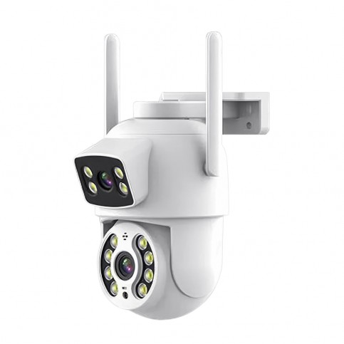 IP PTZ-відеокамера з WiFi 4Mp (2*2Mp) Light Vision VLC-9192WI/2C (Tuya) f=3.6mm+3.6mm, ІЧ+LED-підсвічування, з мікрофоном