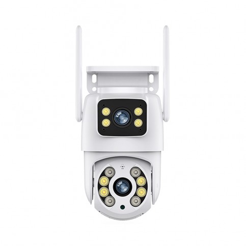 IP PTZ-відеокамера з WiFi 4Mp (2*2Mp) Light Vision VLC-9192WI/2C (Tuya) f=3.6mm+3.6mm, ІЧ+LED-підсвічування, з мікрофоном