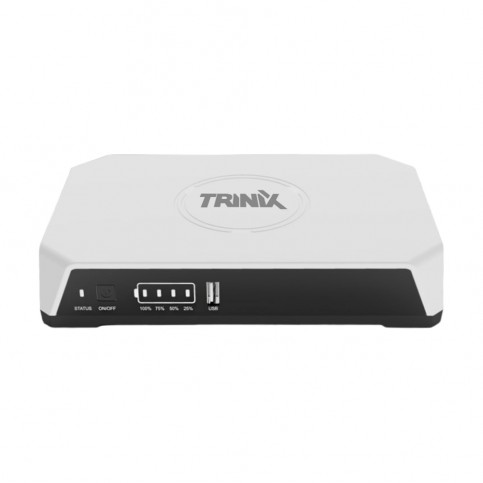 Джерело безперебійного живлення DC UPS Trinix TRX-MUPS-3648PoE (20000mAh LiFePo4) 5V/9V/12V/24V/48V/PoE, LiFePo4 4*5Ah, для роутера і медіаконвертера