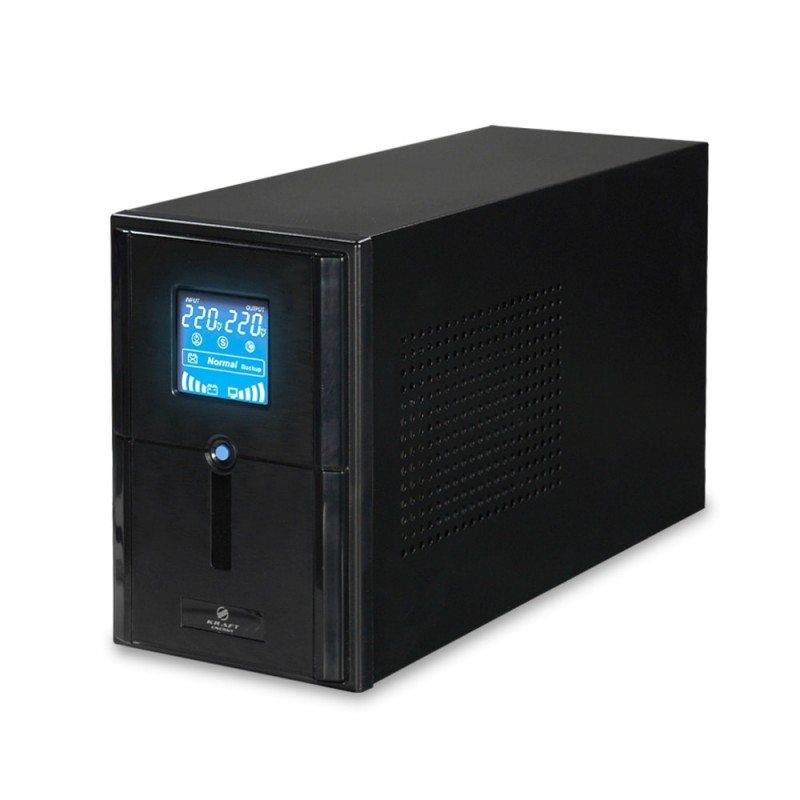 Комплект резервного живлення: Kraft PSW3000VA/2400W(LCD)48V UPS + гелева батарея 3810 Вт*г