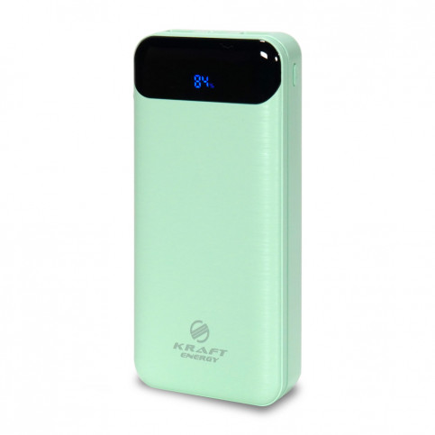 Повербанк 20000mAh Power Bank Kraft KPB-2020FC Green 22.5W QC3.0