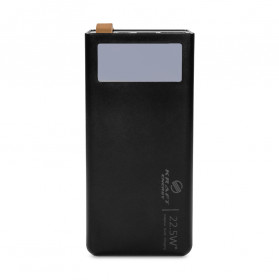 Повербанк 50000mAh Power Bank Kraft KPB-2350FCL Black 22.5W QC3.0 LED-ліхтар